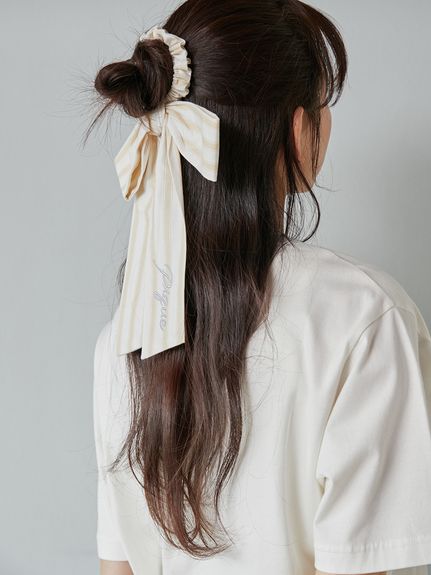 いちご柄フリルシュシュ(ヘアアクセサリー)｜ルームウェア
