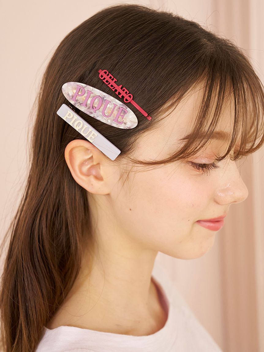 【gelato pique】KAKAO FRIENDSコラボ ヘアクリップ COOL COLLECTION】ICEヘアピン&クリップセット(ヘアアクセサリー