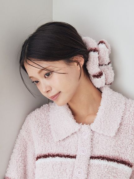 ジェラートボーダーシュシュ(ヘアアクセサリー)｜ルームウェア