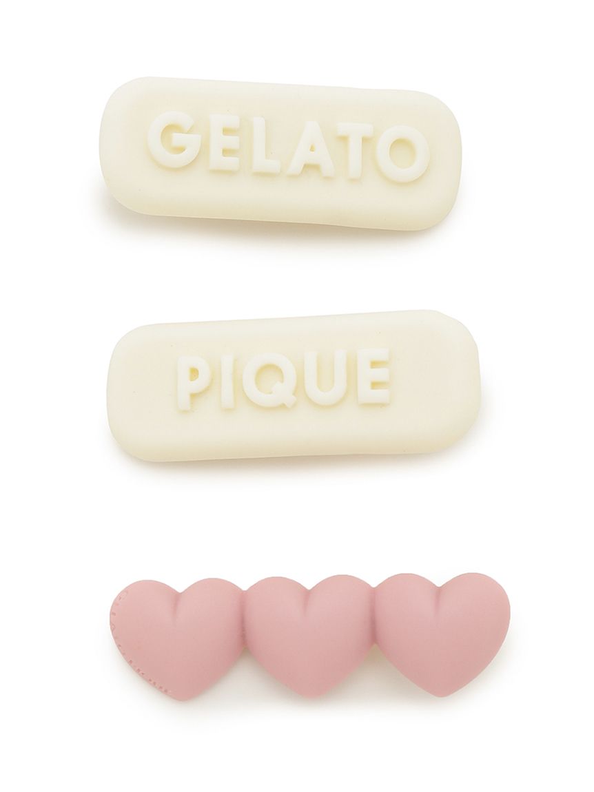 ボリュームロゴヘアクリップセット(ヘアアクセサリー)｜ルームウェア