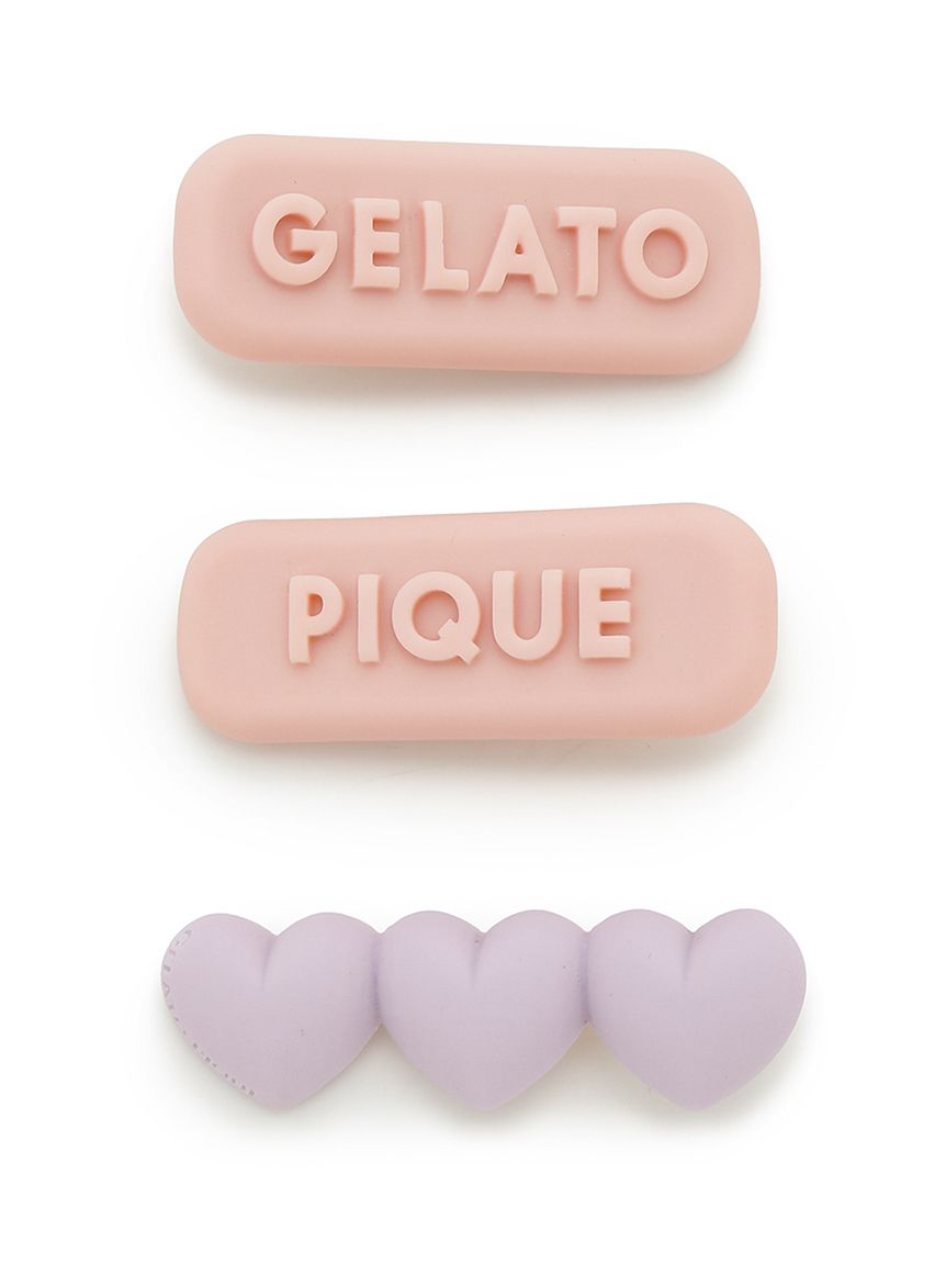 ボリュームロゴヘアクリップセット(ヘアアクセサリー)｜ルームウェア