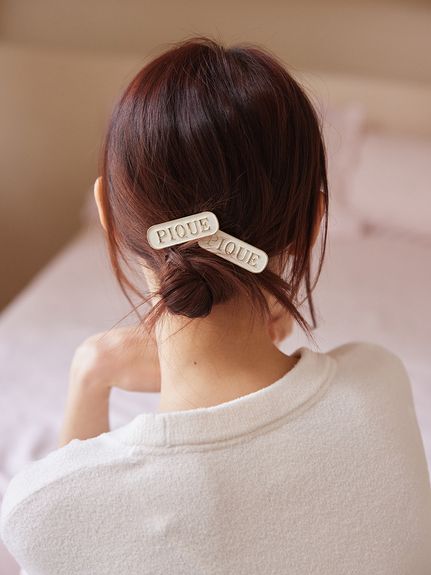 ロゴヘアクリップセット(ヘアアクセサリー)｜ルームウェア・パジャマ