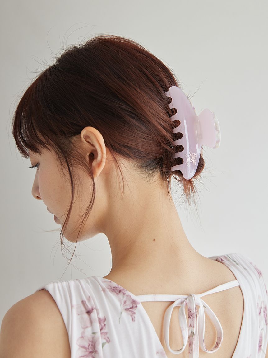 母の日】バイカラーヘアクリップ(ヘアアクセサリー)｜ルームウェア