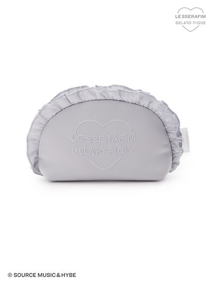LE SSERAFIM】サテンフリルポーチ(ポーチ)｜ルームウェア・パジャマ