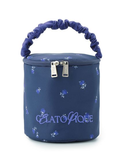 ジェラピケ★【gelato pique】小花柄 筒型バニティポーチ パターンサークルバニティ(ポーチ)｜ルームウェア・パジャマ通販