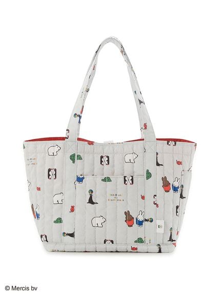 最新のデザイン Dick Bruna】キルティング総柄ママバッグ(バッグ・エコバッグ トートバッグ