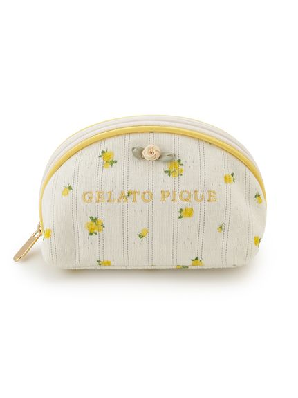 gelato pique ジェラートピケ リトルローズ柄ドレス グレー gelato pique（ジェラートピケ）の「リトルローズロングドレス