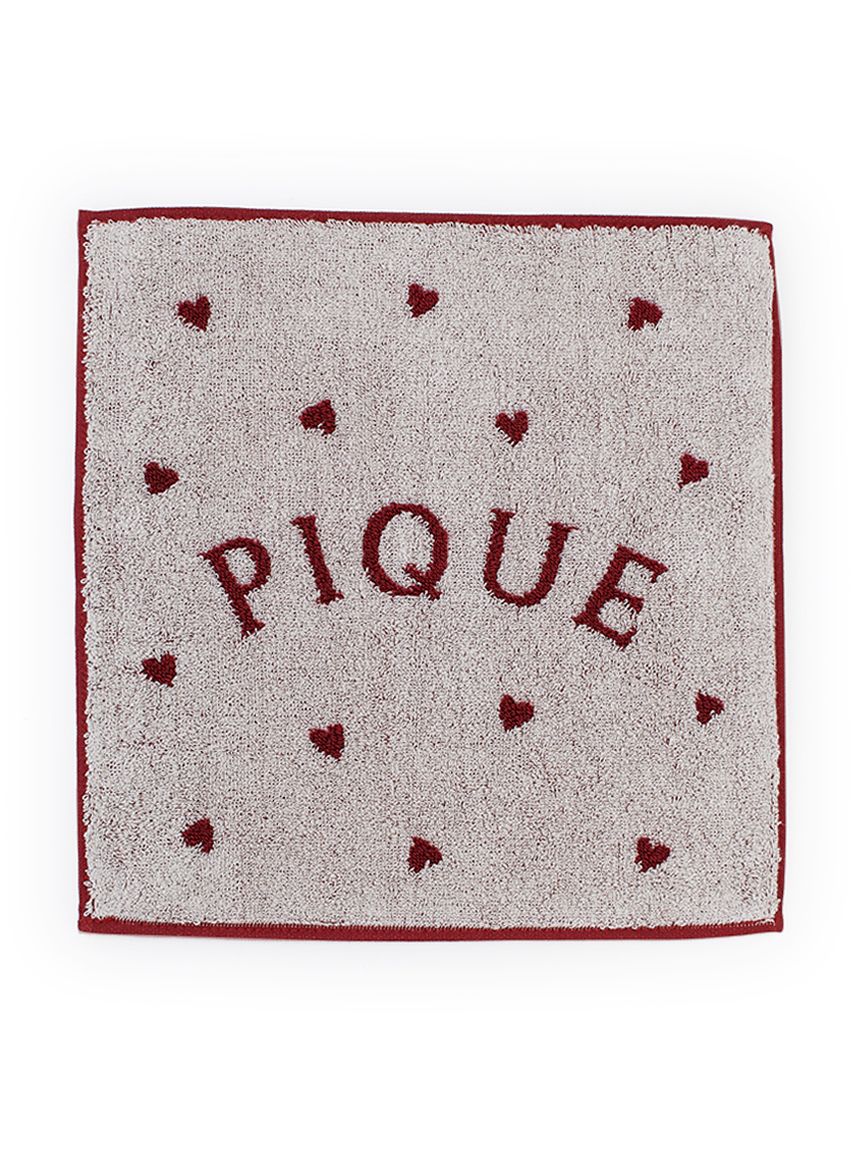 ハートロゴジャガードハンドタオル(タオル)｜ルームウェア・パジャマ