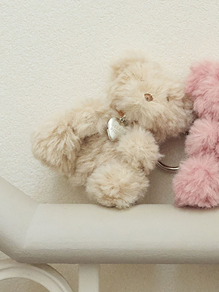 ファーベアチャーム(ぬいぐるみ)｜ルームウェア・パジャマ通販の