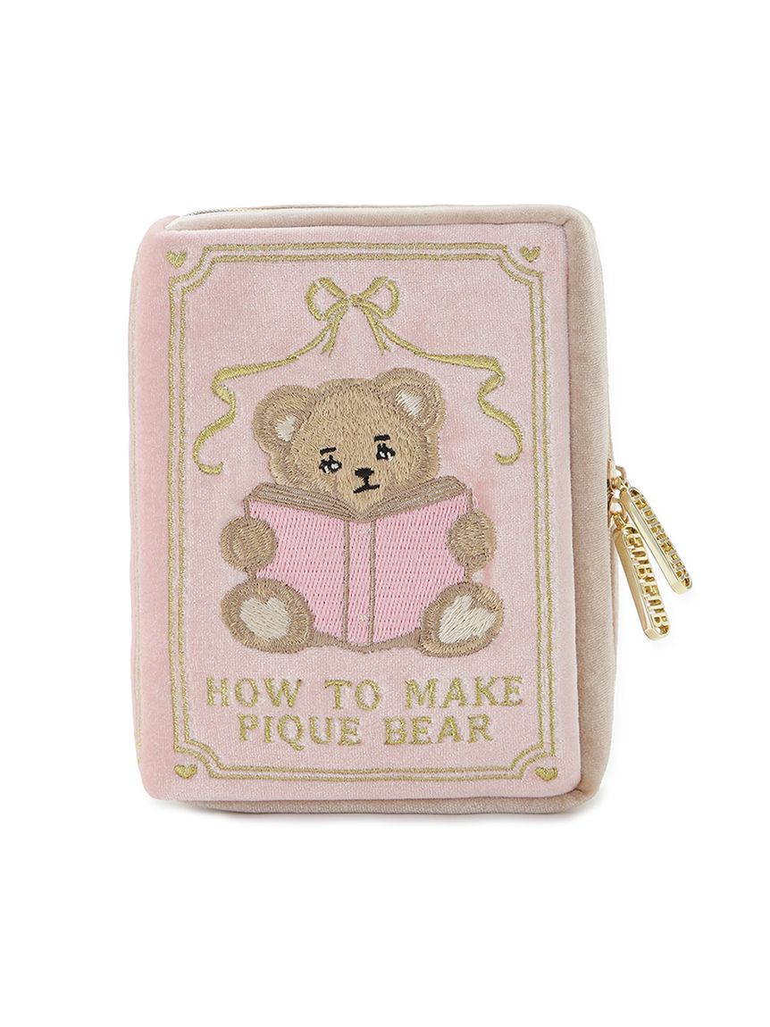 FURFUR×gelato pique】ベアモチーフBOOKポーチ(ポーチ)｜ルームウェア