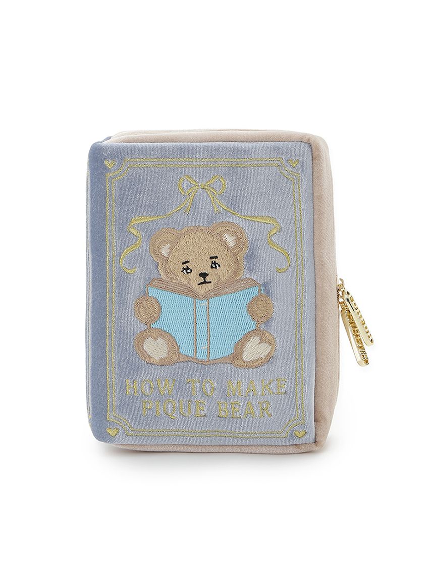 FURFUR×gelato pique】ベアモチーフBOOKポーチ(ポーチ)｜ルームウェア