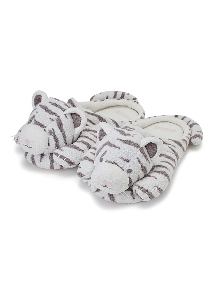 【ONLINE限定】ホワイトタイガールームシューズ(OWHT-F)