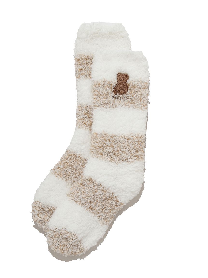 ベアさがらメランジ2ボーダーソックス(ソックス)｜ルームウェア