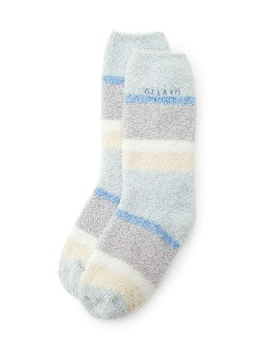 もこページ ベビモコカラフルボーダーソックス(ソックス)｜ルームウェア