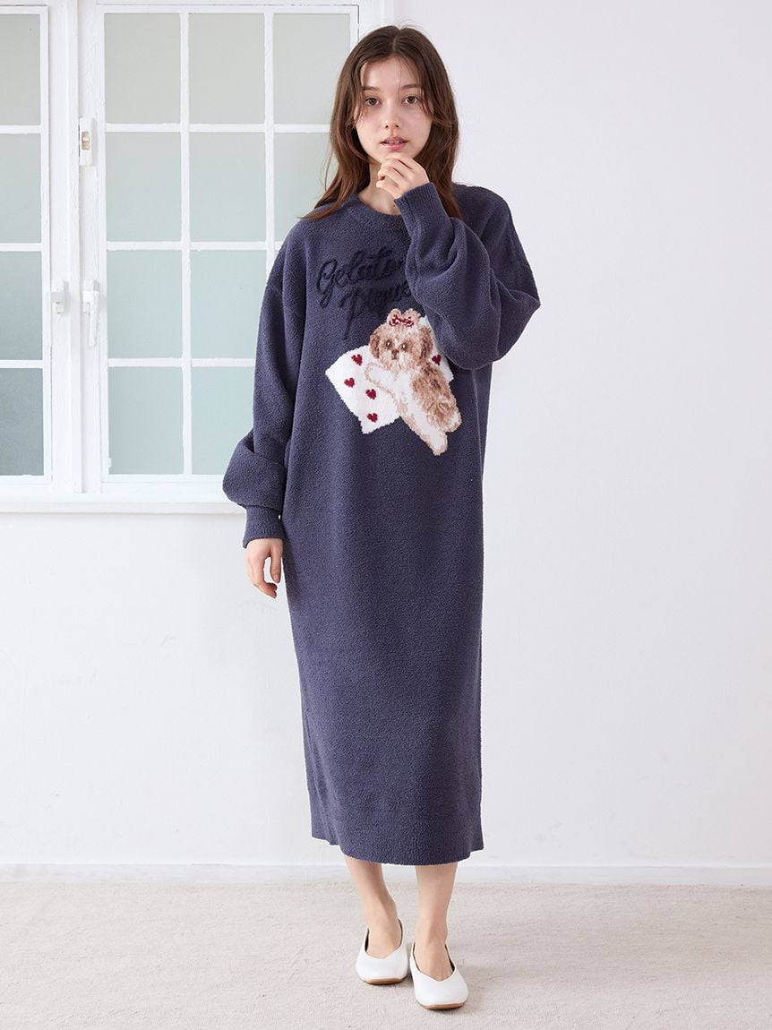 ジェラートピケ　ジャガードワンピース gelato pique（ジェラートピケ）の「【ONLINE限定】CAT&DOG