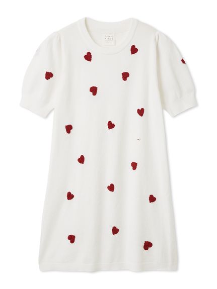 ONLINE限定】エアリーモコハートジャガードワンピース(ワンピース