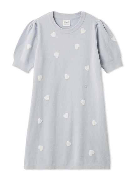 ONLINE限定】エアリーモコハートジャガードワンピース(ワンピース