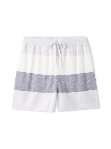 ジェラートピケ　ショートパンツのみ（ホワイト）ルームウェア　ダッフィー ウォッシャブルスムーズィーボーダーショートパンツ(ショート