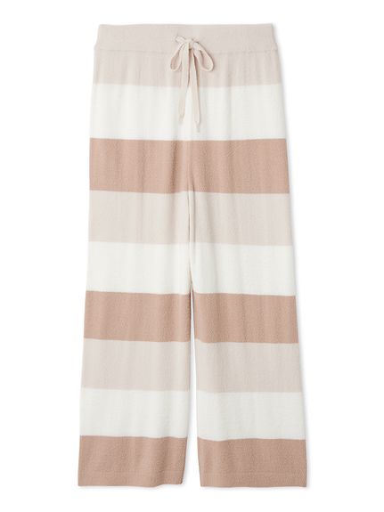 スムーズィーlite3ボーダー8分丈パンツ(ロングパンツ)｜ルームウェア