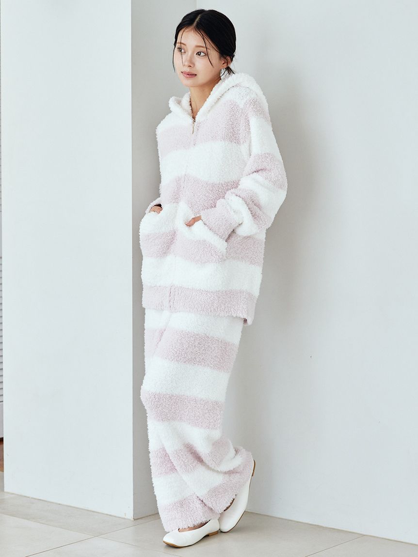 【m】【新品タグ付き】上下セット ジェラピケ　ボーダールームウェア ジェラート2ボーダーロングパンツ(ロングパンツ)｜ルームウェア