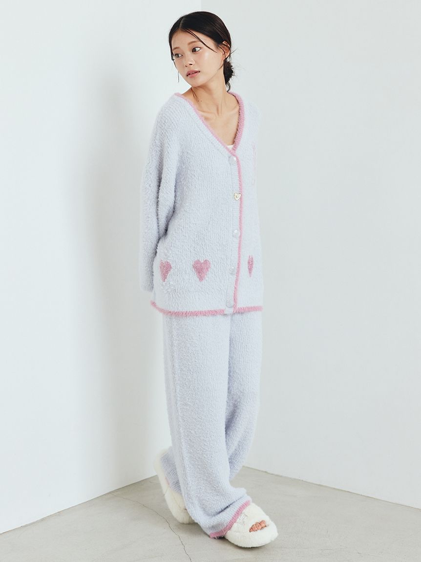 ラメフェザーロングパンツ(ロングパンツ)｜ルームウェア・パジャマ通販