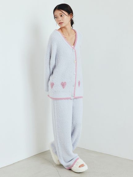 ラメフェザーロングパンツ(ロングパンツ)｜ルームウェア・パジャマ通販