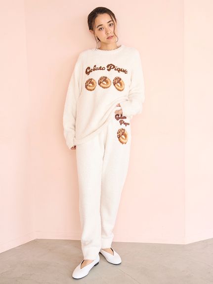 ドーナツジャガードロングパンツ(ロングパンツ)｜ルームウェア