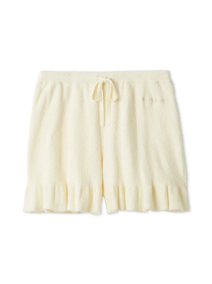 ジェラートピケ　フリルロゴプルオーバー&リブフレアショートパンツセット gelato pique（ジェラートピケ） フリルロゴプルオーバー&リブフレア