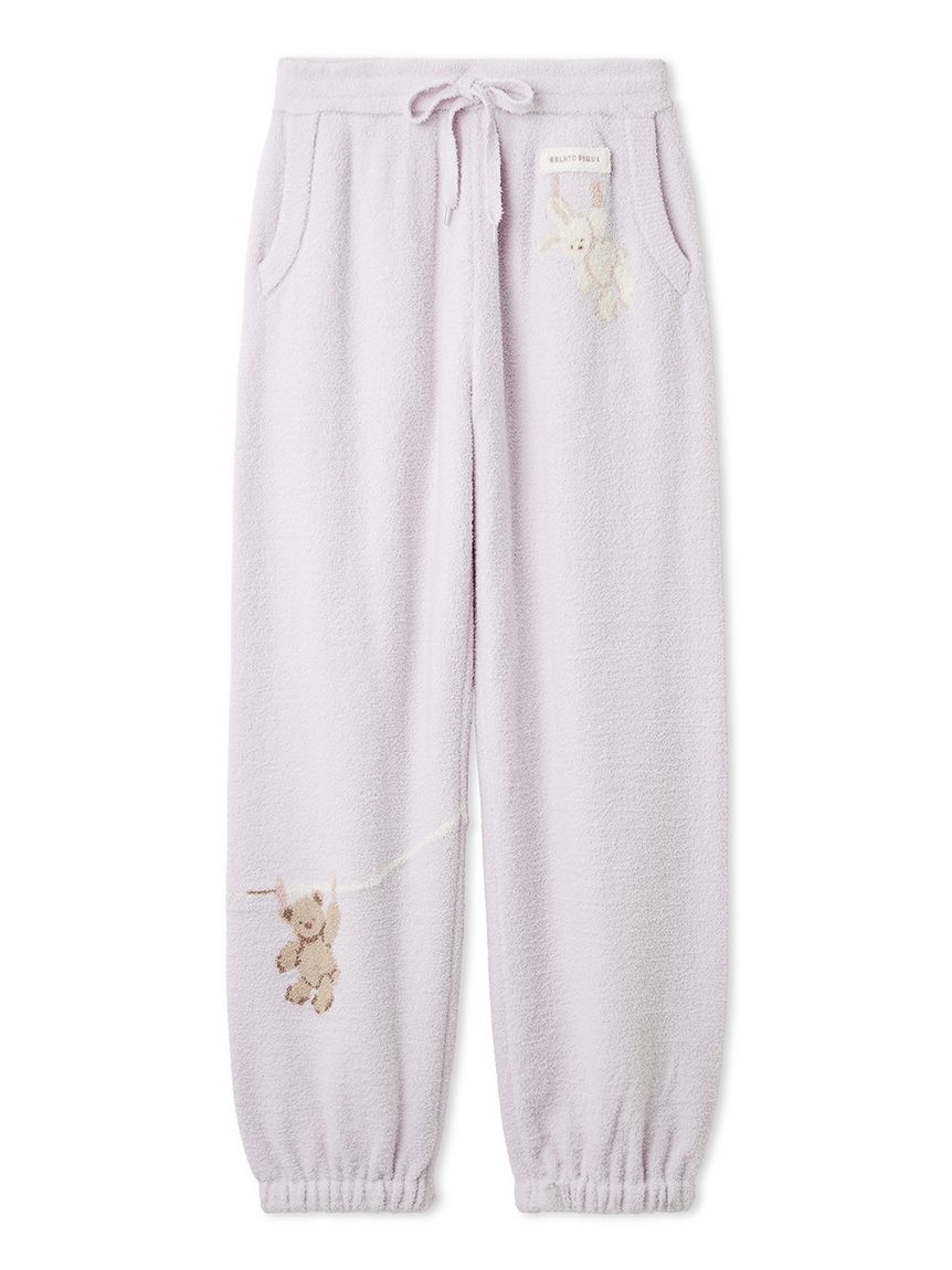 エアリーモコウォッシングアニマルジャガードロングパンツ(ロング