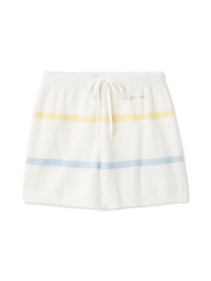 FUMIKA UCHIDA ボーダーショートパンツ ウォッシャブルスムーズィーボーダーショートパンツ(ショートパンツ