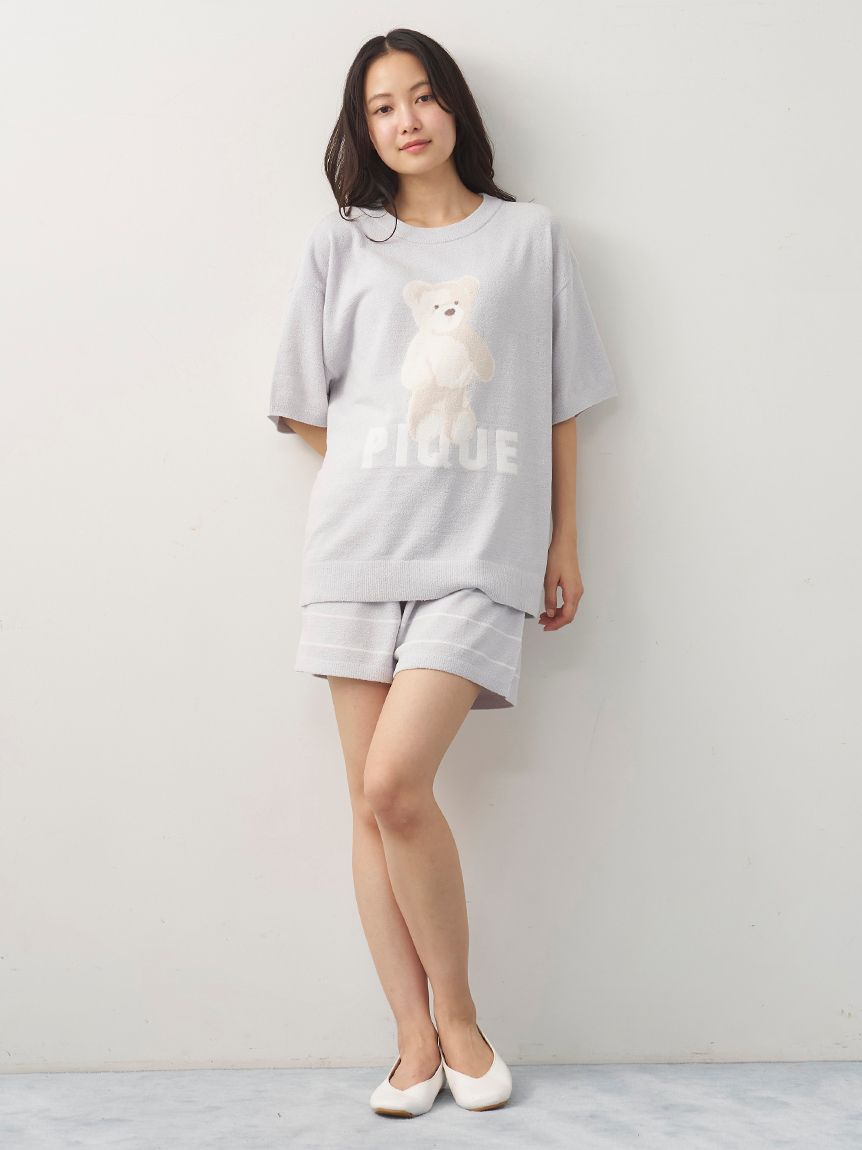 モチーフ柄ジャガードショートパンツ(ショートパンツ)｜ルームウェア