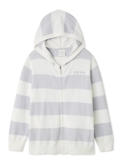 スムーズィー2ボーダーパーカ(パーカ)｜ルームウェア・パジャマ通販の