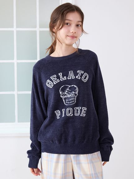 ジェラートピケ gelato pique 半袖 パジャマ ネイビー レディース ブルー・ネイビー/青色系｜ルームウェア・パジャマ