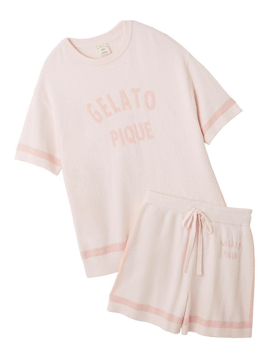 gelato pique スムーズィー'リブプルオーバー＆ショートパンツ ONLINE限定】スムーズィートリム半袖プルオーバー＆ショート