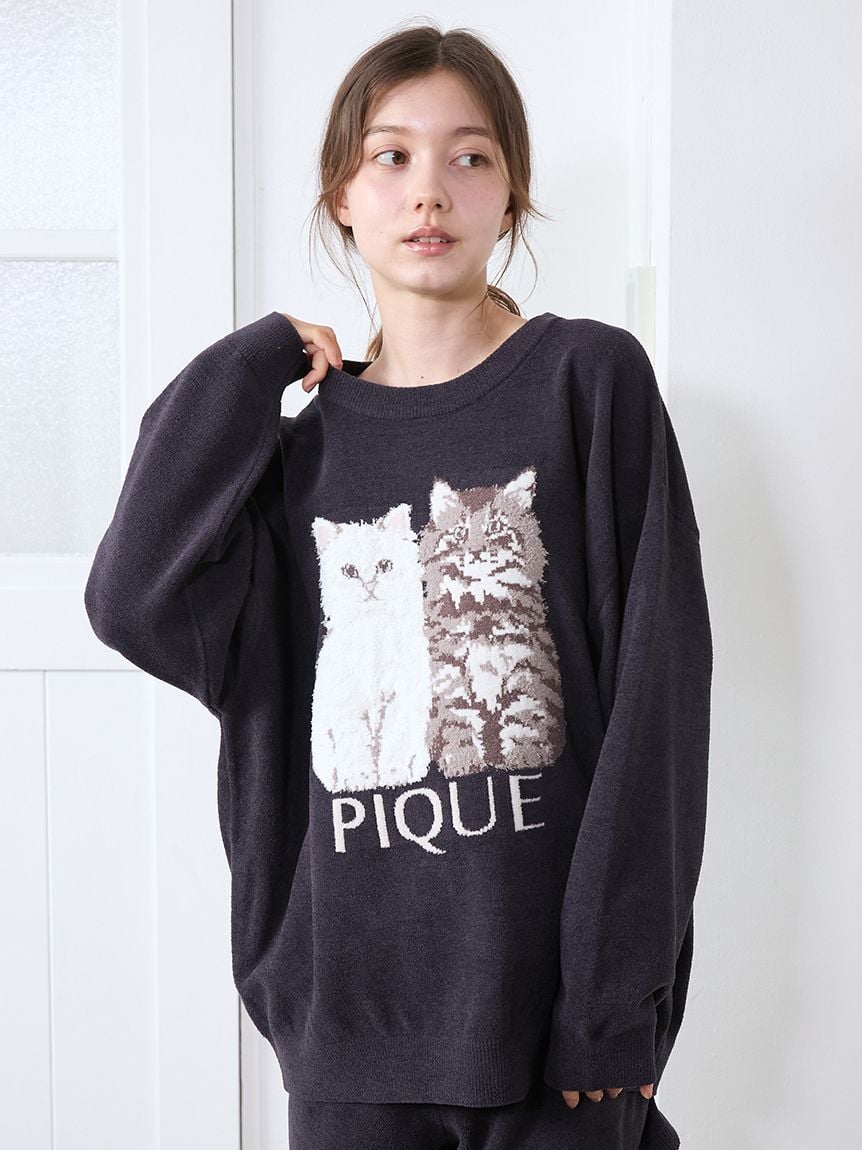 ジェラート　ピケ　パジャマ CAT ジャガードプルオーバー Amazon | ジェラートピケ gelato pique レディース CAT