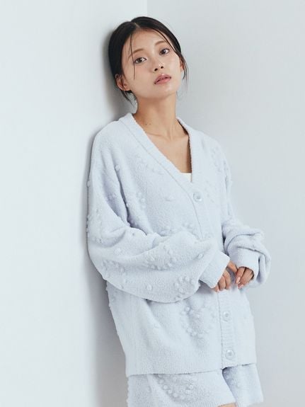 葵*様 ジェラートピケのカーディガン HALLOWEEN】リボンフェザーカーディガン（カーディガン