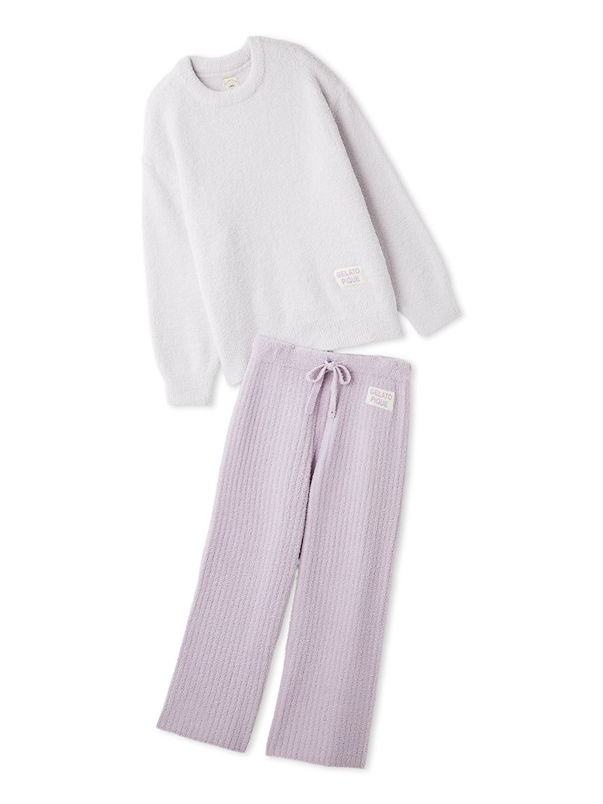 カラフルパウダープルオーバー＆ベビモコリブロングパンツセット