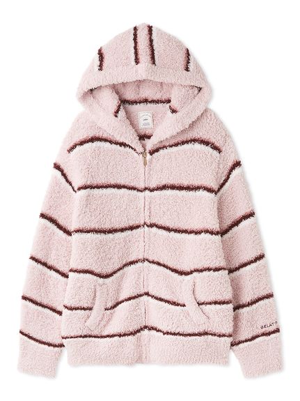 ジェラートピケ gelatopique キャスパー ボア パーカー ルームウェア ジェラートボーダーパーカ(パーカ)｜ルームウェア・パジャマ通販の