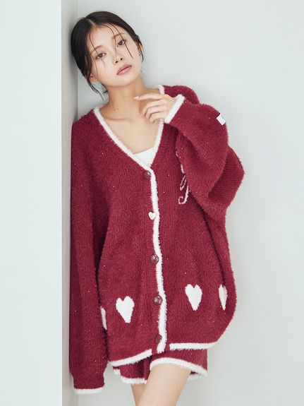 正規品♡新品 ジェラートピケ ハートジャガードワンピース ブラウン 完売 オフィシャルサイト・MASH STORE限定】ホットスムーズィーハート