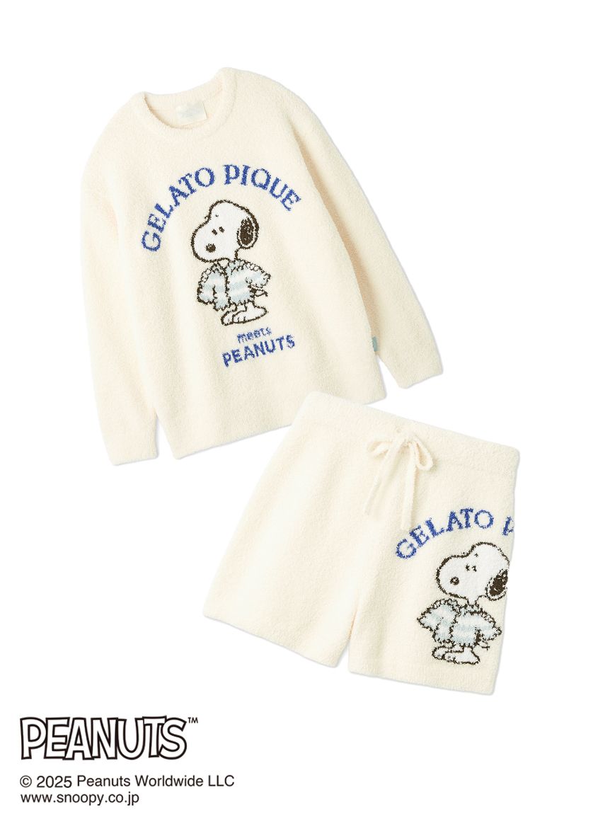 ジェラートピケ　PEANUTS ジャガードプルオーバー＆ジャガードショートパンツ PEANUTS】【ONLINE限定】オリジナルアート ジャガードプル