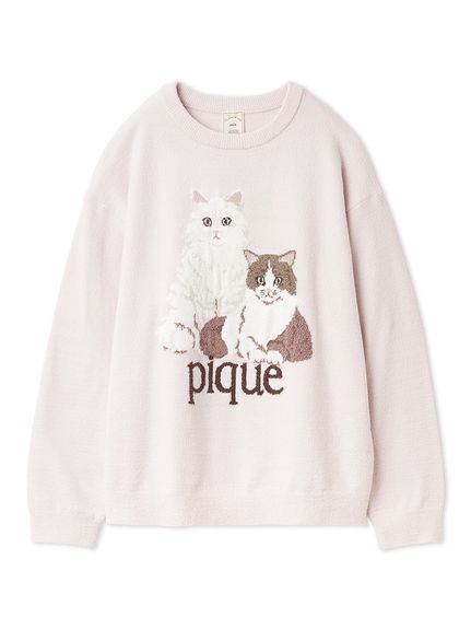gelato pique CAT モコモコプルオーバー上下セット【新品タグ付き】 gelato pique> New arrival🐈 ・エアリーモコCAT JQDプルオーバー