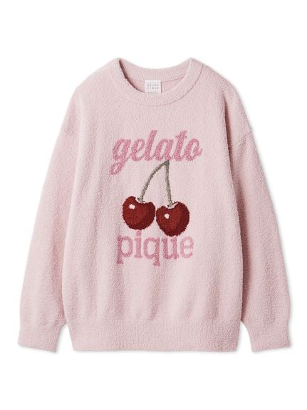 未使用●ジェラートピケ gelato pique パジャマ 3点セット/チェリー ジェラートピケ ♡ チェリー柄 ♡ 3点セット