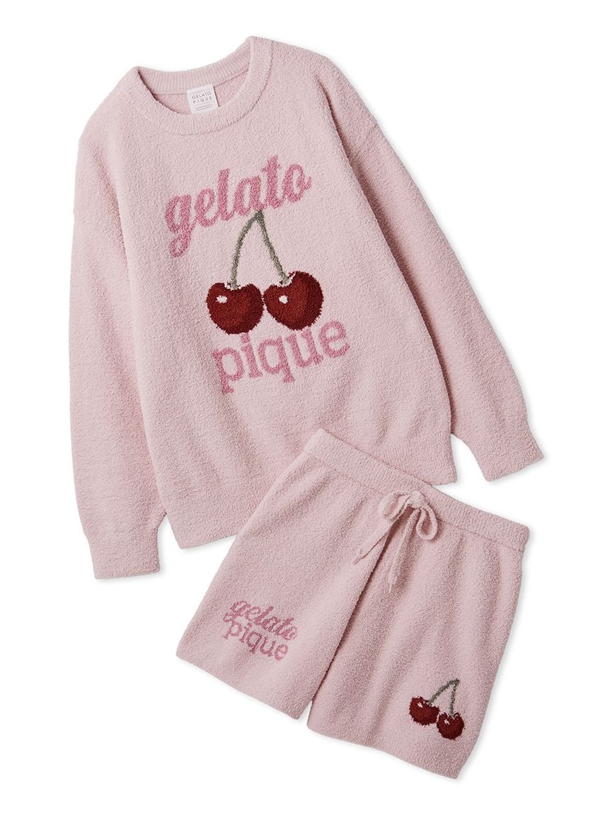 ONLINE限定】べビモコチェリージャガードプルオーバー&ショートパンツ