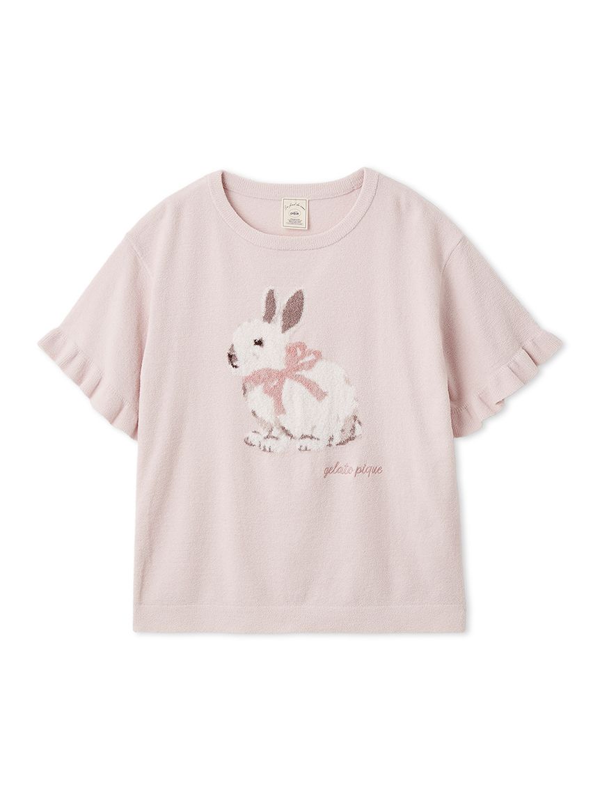 ジェラートピケ♡ベビモコラビットジャガードプルオーバー　完売品 エアリーモコラビットジャガードプルオーバー(ニットプルオーバー