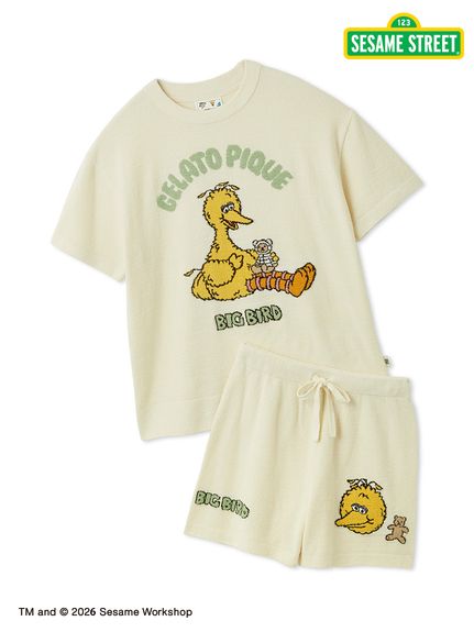 SESAME STREET】エアリーモコジャガードプルオーバー&ショートパンツ