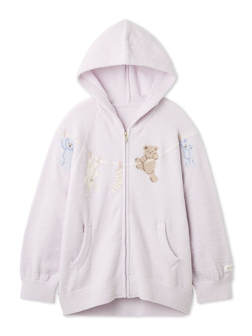 エアリーモコウォッシングアニマルジャガードパーカ(パーカ)｜ルーム