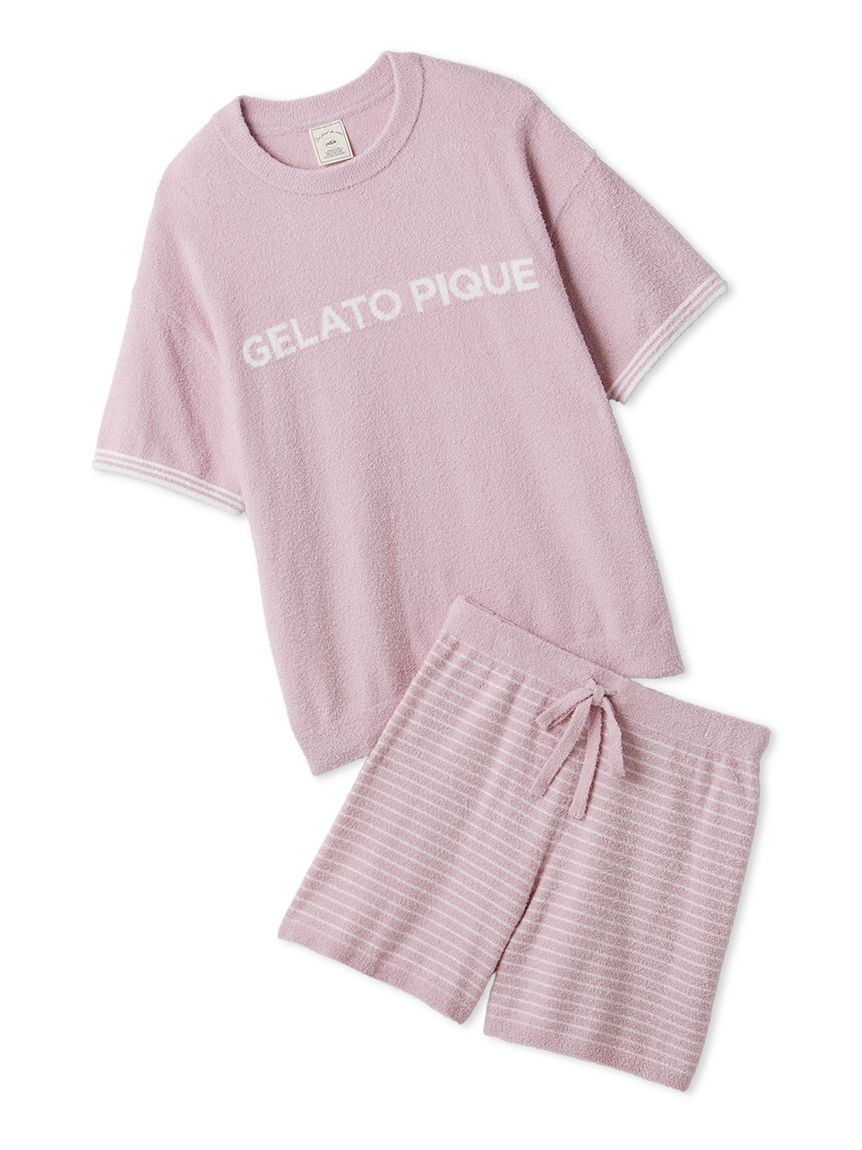 スムーズィーロゴジャガードプルオーバー&ショートパンツセット(ニット