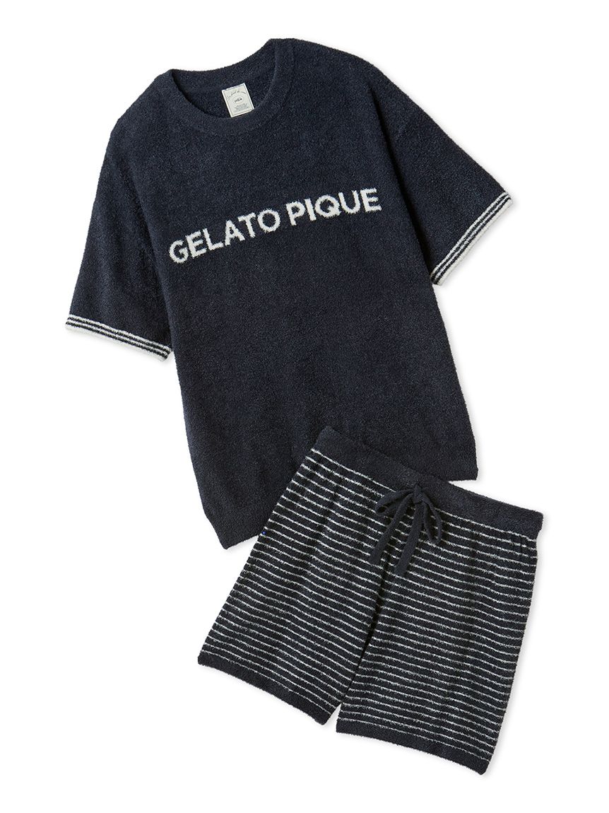 スムーズィーロゴジャガードプルオーバー&ショートパンツセット(ニット