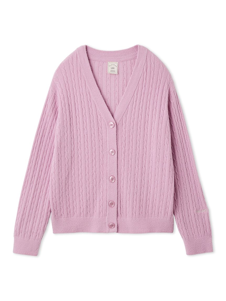 新品⭐ジェラピケ　スムーズィーliteカーディガン　グリーン HOMME】スムーズィーliteラインロゴカーディガン(カーディガン・ガウン