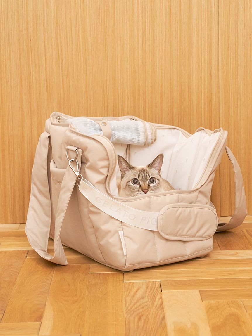 gelato pique CAT&DOG キルティングキャリーバック CAT&DOG】【販路限定商品】キルティングキャリーバック（ペット
